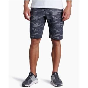 Kuhl Men's SZ 35 Silenc Kargo Short In Gray Camo 8" Inseam
